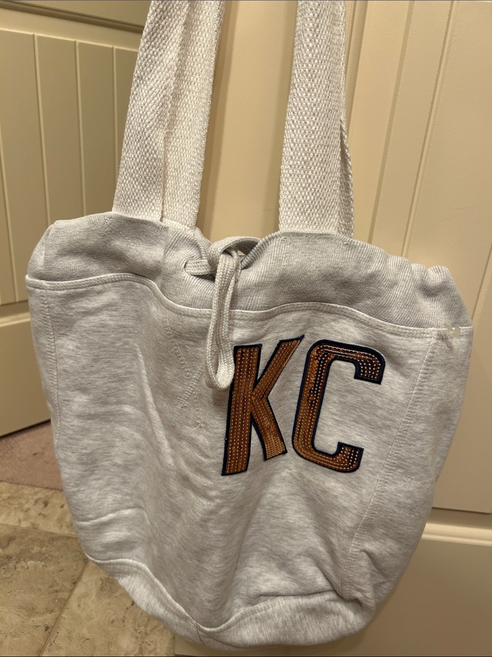 MV Sport Light Gray Tote with KC Appliqué